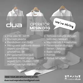 Operator mesin DTG