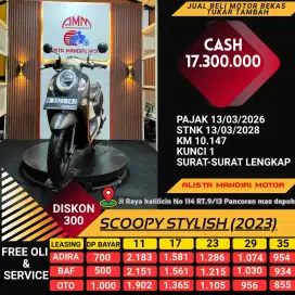 Cuma Ada 1! Scoopy stylish 2023vgblkWarna Langka, Full Original!