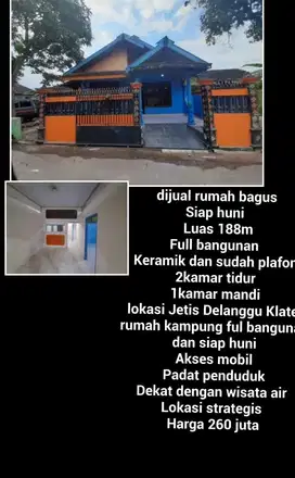 dijual rumah murah di delanggu klaten