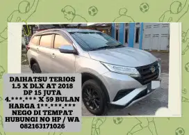 DAIHATSU TERIOS 1.5 X DLX AT 2018 DP 15 JUTA