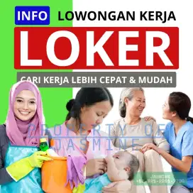 Loker wanita art, babysitter, dan suster lansia