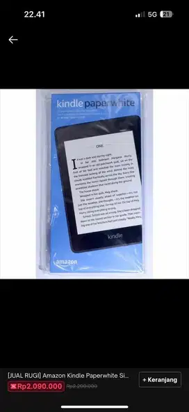 [JUAL RUGI] Amazon Kindle Paperwhite Signature Edition 11th gen 32 GB