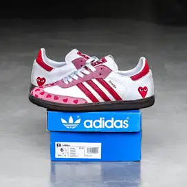 ADIDAS SAMBA OG X CDG WHITE RED BNIB