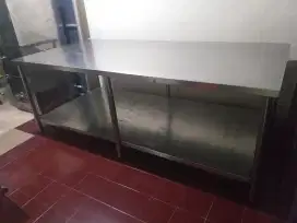 Meja Stainless 2 tingkat