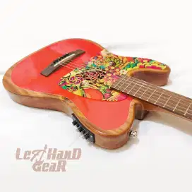 Gitar Akustik Electrik kidal lefty model telecaster