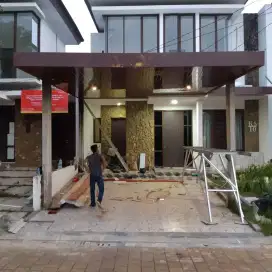 Kanopi bajaringan plafond pvc terpasang