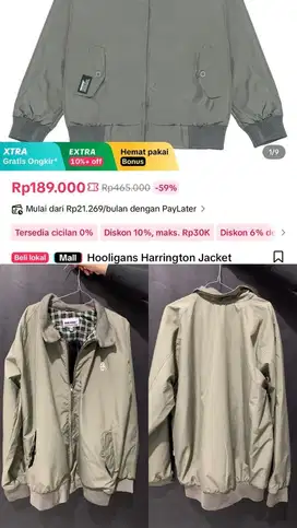 Jaket lokal branded Holigans