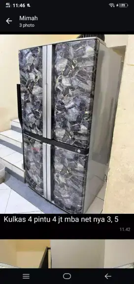 Jual murah kulkas 4 pintu