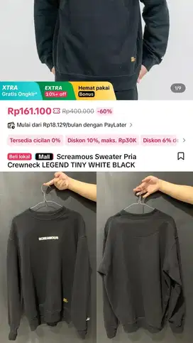 Sweater Screamous distro crewneck original