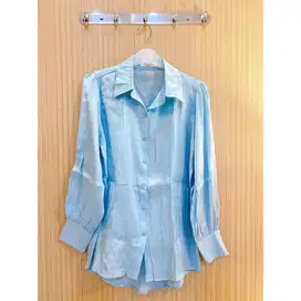 Like New Kemeja Biru Wanita Allsize