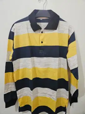 Polo long shirt mid yellow size XL