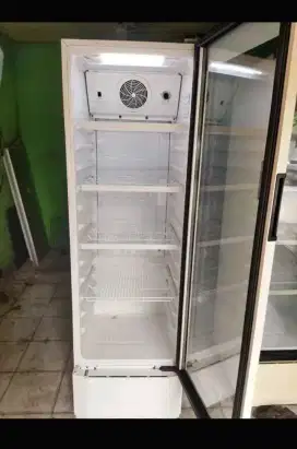 Jual bu showcase kulkas pendingin minuman ukuran 5 rak merk POLYTRON