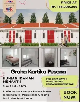RUMAH SUBSIDI LUAS TANAH 72 METER