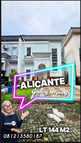 Turun harga Dijual murah rumah di Alicante gading serpong