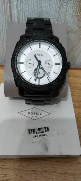 Jam tangan fossil hitam stainless steel