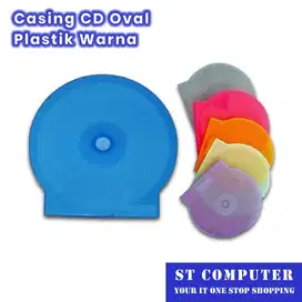 Casing CD Oval Plastik Warna