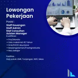 DIBUTUHKAN SEGERA LOWONGAN PEKERJAAN