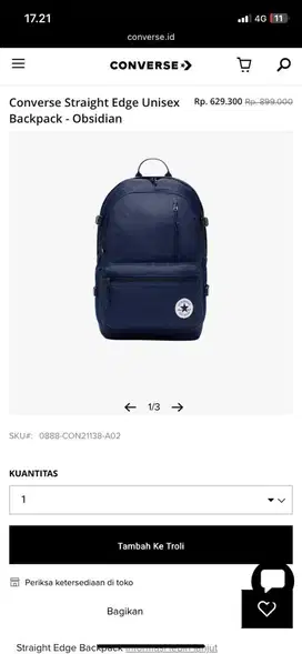 Tas Converse Original (BNWT)