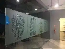kaca film blur sanblast buram sticker oneway gedung stiker kacafilm