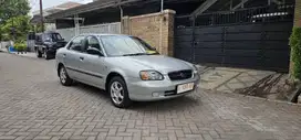 km 500 perak asli Baleno 2001 MT 100%ori cat dan interior,kondisi baru
