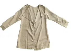 Outer kerja wanita warna beige