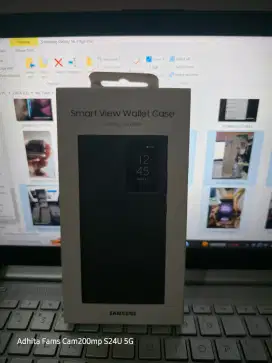 Smart View Cover Original Samsung S24 Ultra Hitam Kondisi 94%