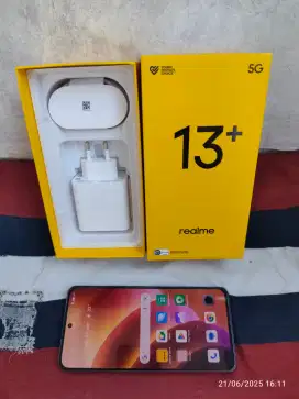 Realme 13+ 5G 12/256 Fullset ori segel mulus garansi On