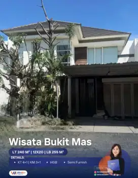 Dijual Rumah Minimalis Wisata Bukit Mas