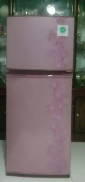 Kulkas ping ukuran 2 pintu jual murah masih dingin siap pakai