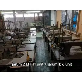 Mesin jahit jarum 2 LH dan mesin jahit jarum 1