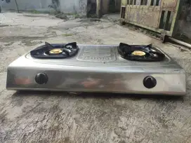 Kompor Gas Rinnai Stainles 2 Tungku