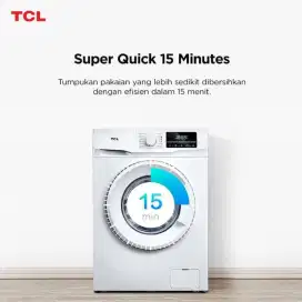TERMURAH! TCL Mesin Cuci Front Loading 7 Kg - TWF75-10S Anti Allergy