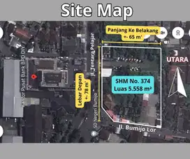 DIJUAL TANAH (SHM) DI BUMIJO, JETIS, JOGJA, SELANGKAH KE MALIOBORO