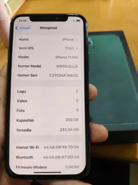 Iphone 11 Pro 256 GB Fullset
