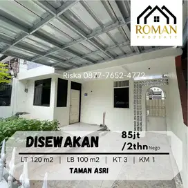 DISEWAKAN RUMAH TAMAN ASRI