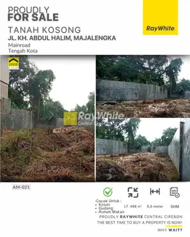 Jual Tanah Kosong SHM Lokasi Mainroad Majalengka Kota