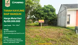 Kavling Strategis Siap Bangun Mulai 28 Ribuan aja!