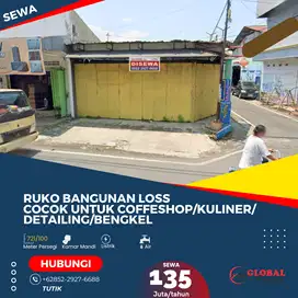 Ruko Bangunan Los Cocok untuk Coffeeshop, Kuliner atau Bengkel