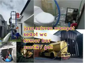 Service servis pompa air 24 Jam Sumur bor gali suntik sedot wc mampet
