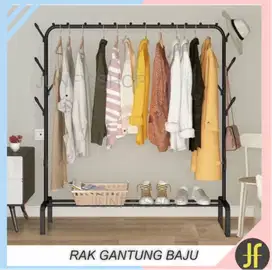 Rak Baju Gantung J650 Baja Anti Gores