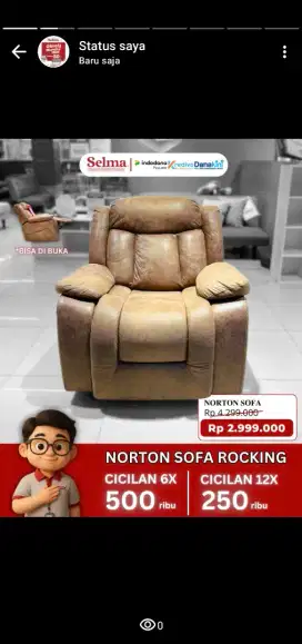 PROMO SOFA GOYANG RECLINER 2JTAN