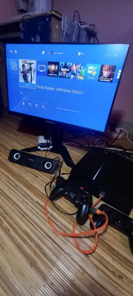 PS4 FAT ORI 500 Gb Plus Monitor 24 Inch Jual Cepat