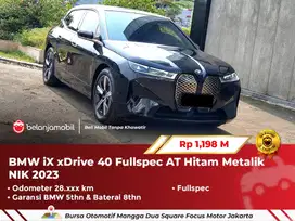 [ GARANSI BATERAI 8TH ] BMW iX xDrive 40 AT Hitam 2023 2024