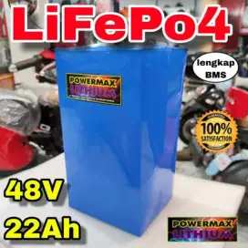 Baterai lithium 48volt 22ah normal