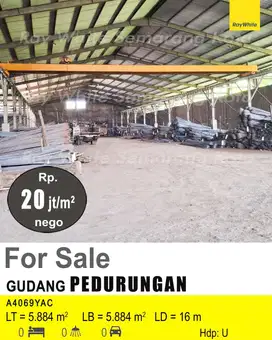 DIJUAL GUDANG DI PEDURUNGAN A4069