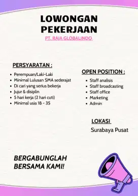 lowongan pekerjaan