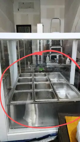 Food Pan stainless station komplit