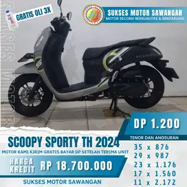HONDA SCOOPY FASHION 2024 GARANSI 1 THN OLI FREE 3X DAN BERGARANSI