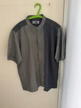 Baju koko pria warna abu abu
