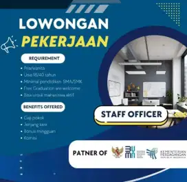 Lowongan staff officer